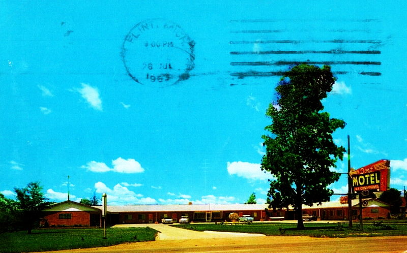 Super Inn (Dort Motel) - Vintage Postcard